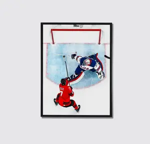 Connor Hellebuyck USA Hockey 2026 Olympic Save Poster Print Poster No Frame