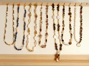 Elegant Array: Handcrafted Beaded Necklace Collection