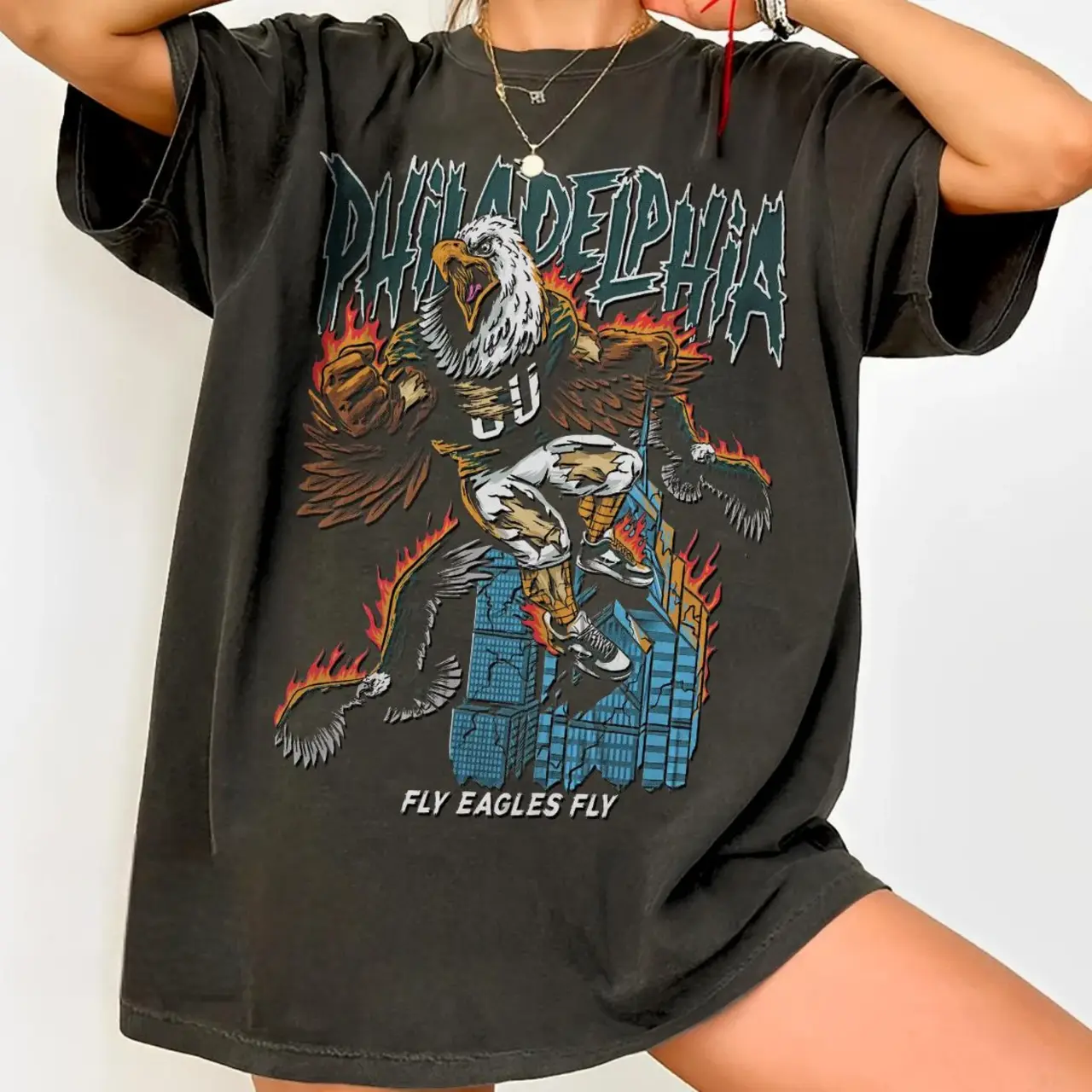 Philadelphia Football Tee - Unisex Vintage Style, Sports Fan Apparel, Game Day T-Shirt, Eagles Merchandise, Comfort Colors T-Shirt