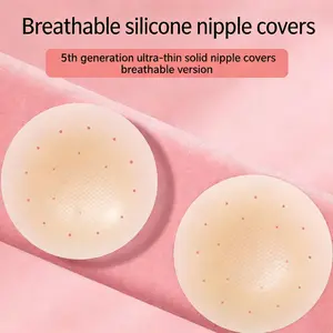 VIRAL Non-Adhesive Nip Covers - NO GLUE OR ADHESIVE - 100% Silicone - Seamless Inserts For Workout & Swim - Rinse & Reuse