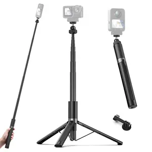 65 Inch Ball Head Invisible Selfie Stick Tripod, Adjustable Extension Pole, Waterproof Handheld Handle, Compatible with Gopro, Dji Osmo, Adjustable Tripod Stand