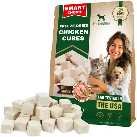 Freeze-Dried Chicken Treats for Cats and Small Dogs
