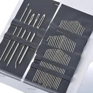 Silver Hand Sewing Needle Set Household DIY Quality Steel Needles