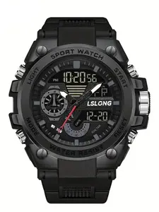 Trendy LED Digital Electronic Watch for Men & Women, Sporty Alloy Case, Square Face, Dial, Outdoor Sports Timer, All Seasons, Fashionable Waterproof Multifunctional Watch