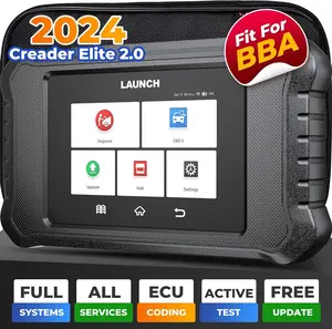 LAUNCH Creader Elite 2.0 BBA OBD2 Scanner for Benz/BMW/Audi Series, Full System Bidirectional Diagnostic Scan Tool, ECU Coding, All Services, Full OBD2 Tests Code Reader, AutoVIN, Lifetime Free Update