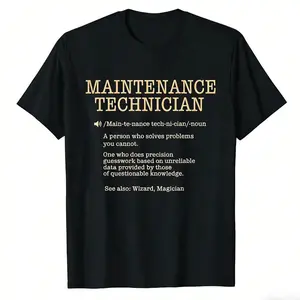 Humorous Maintenance Technician TShirt Featuring Mechanic Jokes and AllSeason Casual Style Soft Cotton Workwear Tee for Electricians Plumbers HVAC Technicians Perfect Gift Mens Fashion