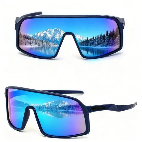 Joschoo Polarized Sports Sunglasses for Men UV400 Protection Sun Glasses Womens Wrap Around Goggles for Driving Riking
