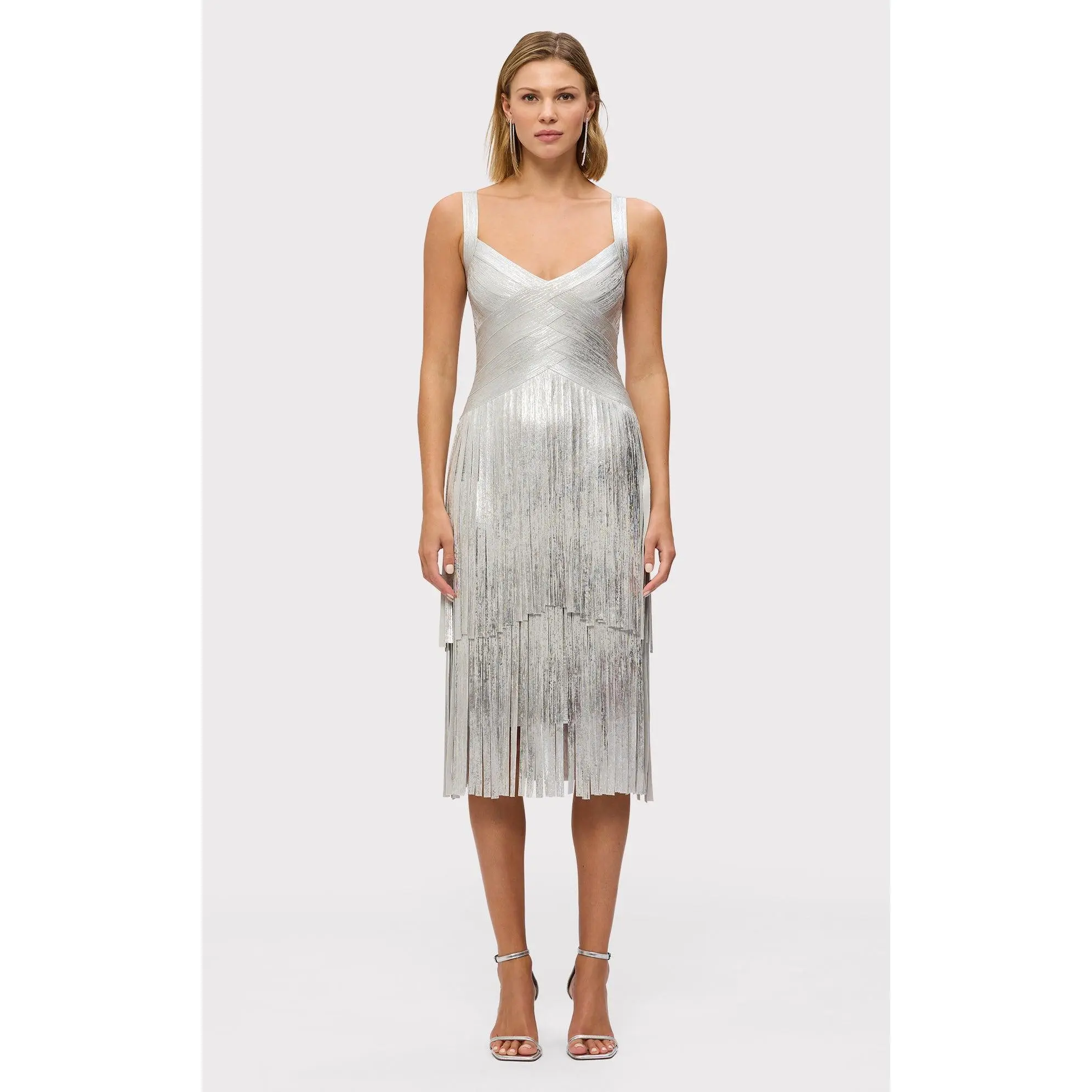 THE METALLIC MISCHA DRESS