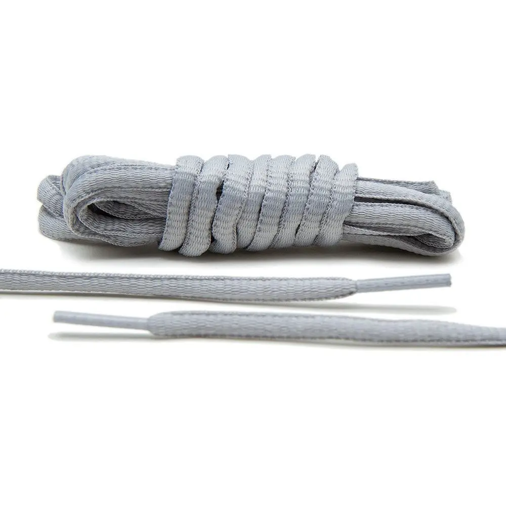 Light Grey - Thin Oval Laces Light Grey - Thin Oval Laces