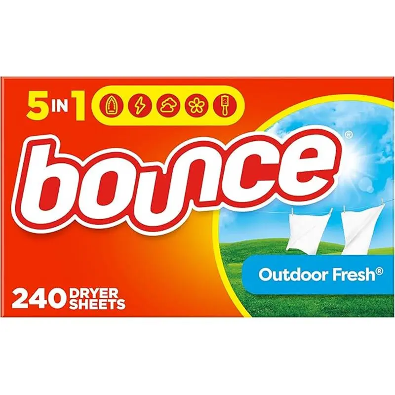 240 Count Dryer Sheets Laundry Fabric Softener, Outdoor Fresh Scent