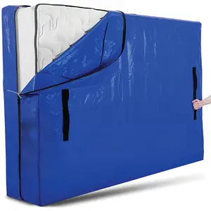 Mattress Bag, Heavy Duty Tarp Reusable Storage Bag,Easy Carrier Mattress Moving Cover  mattress toppers Protector Grounding Mattress Cover