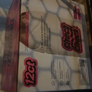 CheckCheck Prebiotic Rice Water Azuki Flavor 12-Pack 16.9 fl oz PET Bottles for Gut Health & Wellness - Beverage