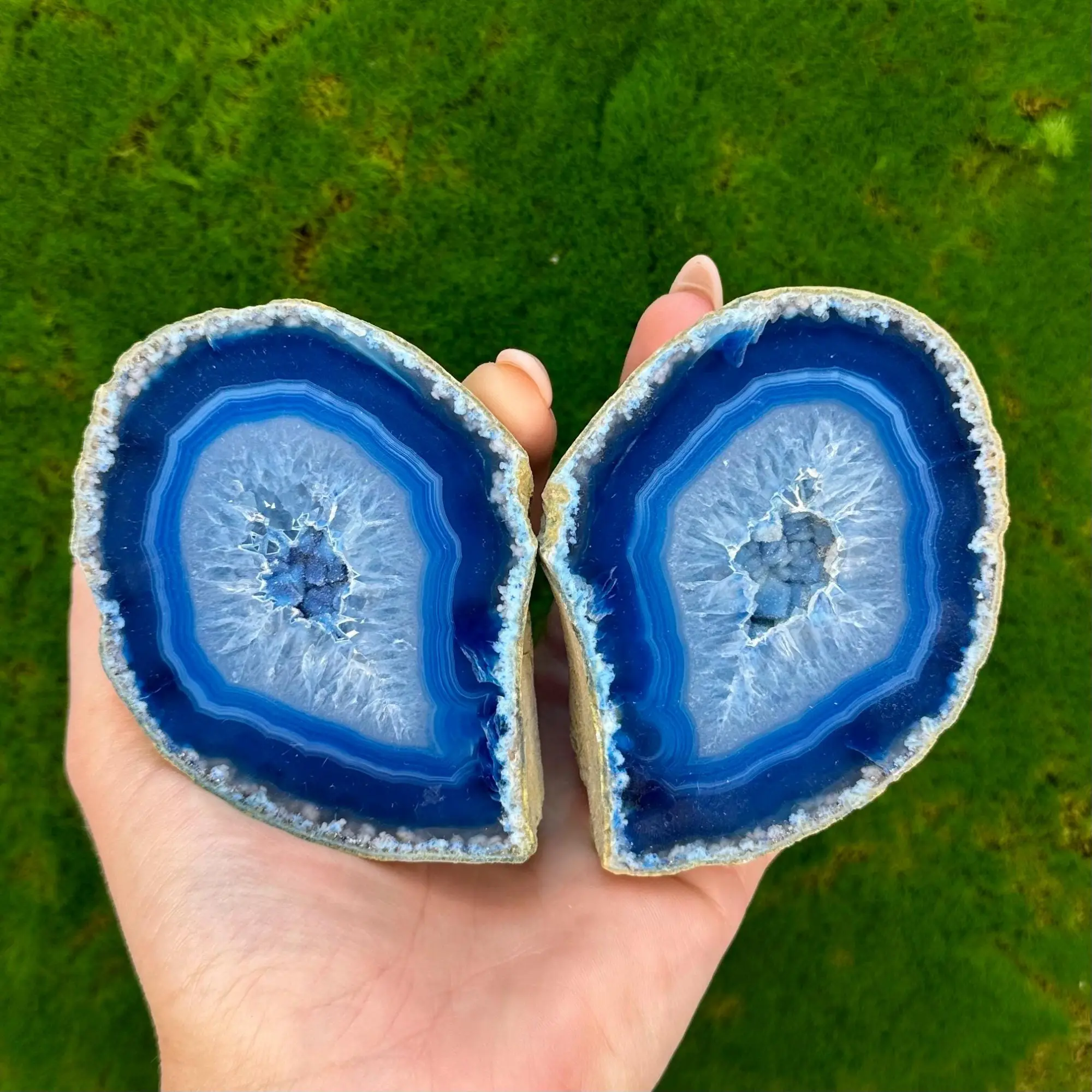 Agate SET Geode Multi-Colored Polished & Dyed | Great Quality From Brazil
