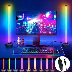LED Light Bars, Featuring RGB+IC Technology for Room Illumination, Offering 16 Million Color Options, Adjustable Lights, Suitable for Gaming, TV, Bedroom Decor, Table Lamps, Cool RGB Light