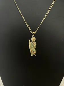 Women's Necklace with San Judas Tadeo Pendant - Faithful and Durable Costume Jewelry