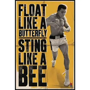Float Like A Butterfly, Sting Like A Bee Poster