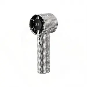 Bling Rhinestone Handheld Fan, Portable USB Rechargeable Mini Fan with Sparkling Diamond Design, Cute Personal Cooling Fan for Women Girls Travel Outdoor Daily Use