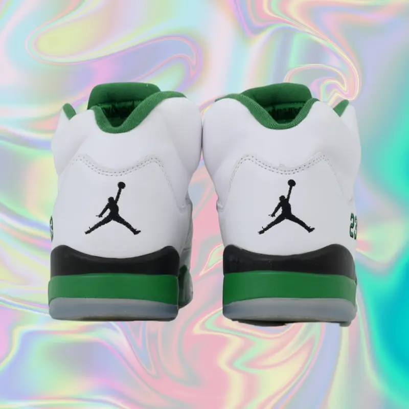 Solid White Green Black Smooth Grain Leather Grid Mesh High Top Basketball Shoes Clear Layer Non-Slip Rubber Thick Sole Fresh Vintage American Street Sports Sneakers