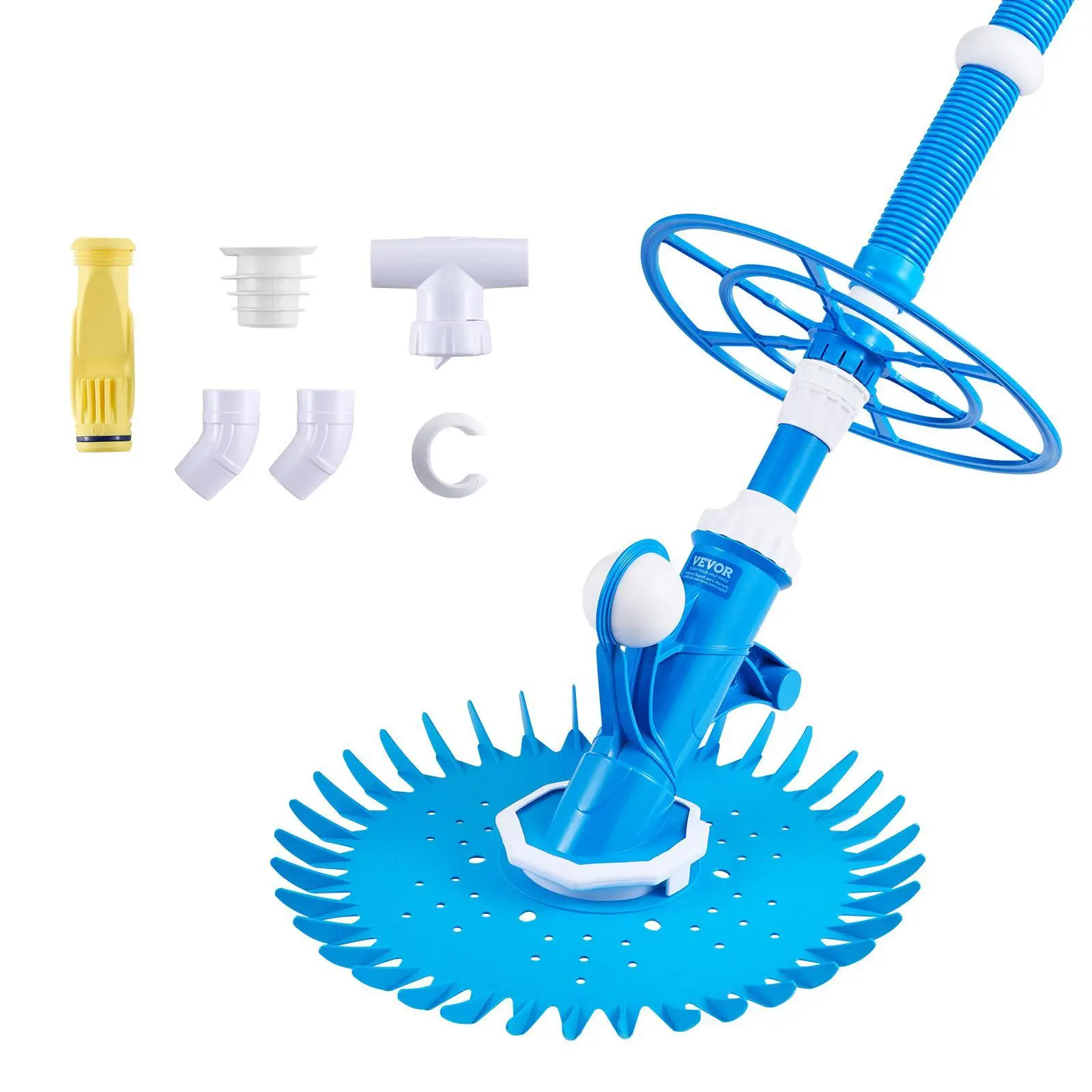 VEVOR Suction Pool Cleaner, Automatic Pool Vacuum Cleaner, Suction Side Automatic Pool Cleaner, Suction Vacuum Pool Sweeper with 12 Hoses, for In-ground Pool and Above-ground Pool Up to 20 x 35 ft#SohoChic