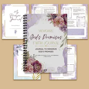 1Pc Christian Faith Journal - 2 Corinthians Scripture Notebook with Prayer & Reflection Pages, Daily Devotional Journal, Spiral-Bound Bible Study Gift for Women & Men