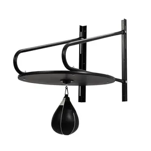 Speed Bag Platform Kit Wall Mount Adjustable Height Fitness Training Punching Boxing Ball with 360° Swivel for Boxing Training, Punching
