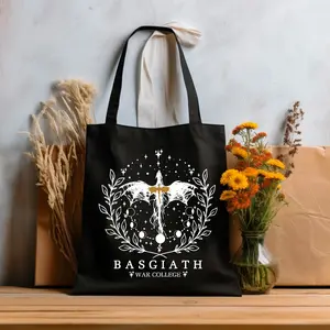 [Sale Up To 70%][Made In USA][Tax-Free] Fourth Wing Tote Bag, Basgiath War College Canvas Bag, Dragon Rider, Bookish Tote Bag, Riders Quadrant, Fantasy Reader, Book Lover Gift, Gift For Her
