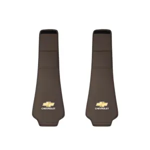 2Pcs Quality Leather Car Seat Headrest Covering Accessories For Chevrolet Corvette Montana TrailBlazer Silverado Traverse Camaro