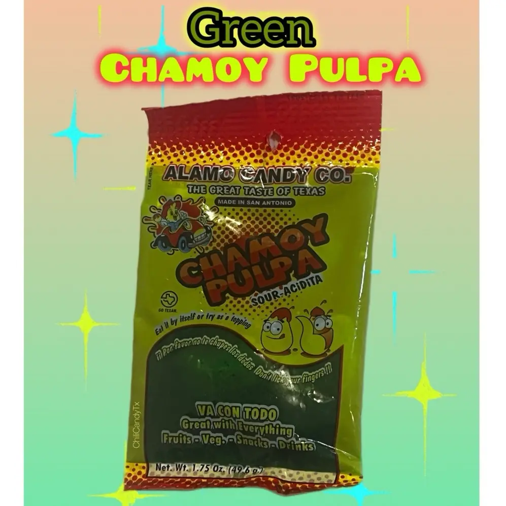 Green Chamoy Sauce Pulpa - A Delicious Flavorful Dip for Snacks or Fruits