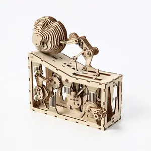 New Xisifor Wooden Puzzle Toy for Kids, Handmade DIY Wood Puzzle Toy, Wooden Peg Puzzles, Desktop Decoration, Craft Kit, Educational Toy