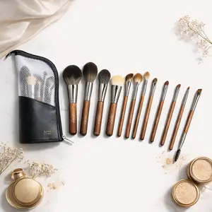 Pro Series Makeup Brushes - FULL 12 Brush SET - Innovative Vegatek Bristles