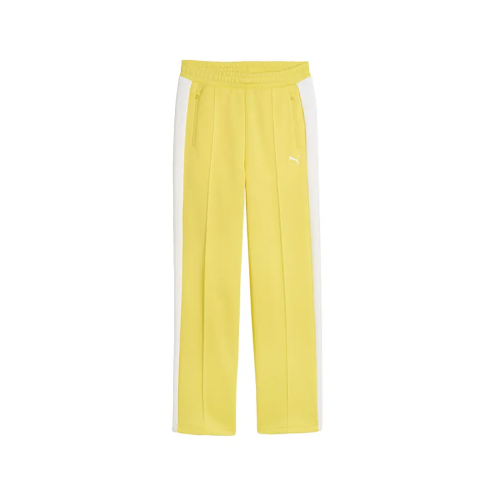 PUMA Womens T7 Always On Straight Pants Casual - Yellow