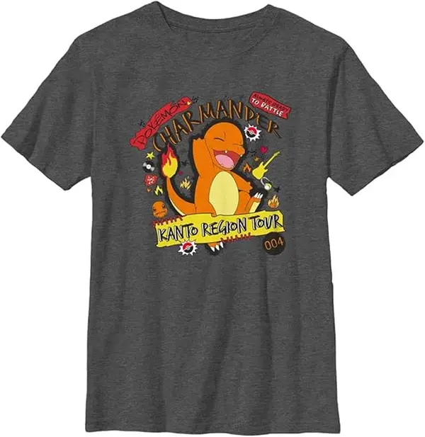 Charmander Tour Pokemon Starter Graphic T-Shirt | Basic Unisex Shirt | Artistic Streetwear Sweatshirt | Gift for him