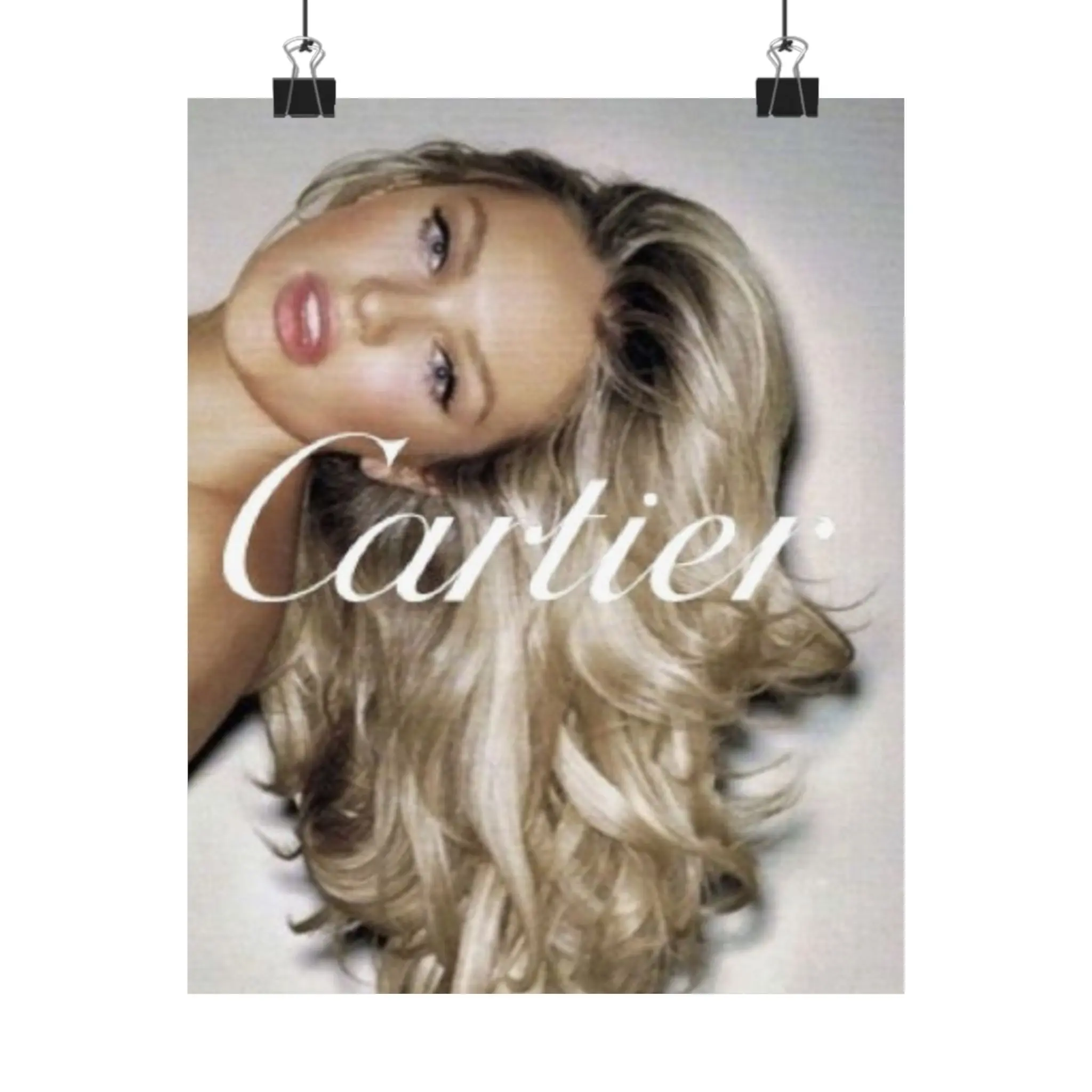 Chic it girl Matte Wall Art Poster - Stylish Fashion Decor for Home, Minimalist Wall Decoration, Cartier Inspired, Gift for Her, Trendy Art Print