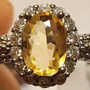 Crystal Citrine Ring