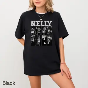 Vintage Nelly T-Shirt, Nelly Shirt, 90s Hip Hop Graphic Tee, Oversized Rap Music Shirt, Streetwear Fan Gift for Men & Women