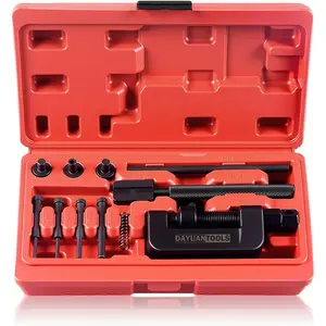13 pcs Chain Breaker Set, Chain Cutter and Riveter Kit For Motorcycle, Cam, 25 to 630 Chains