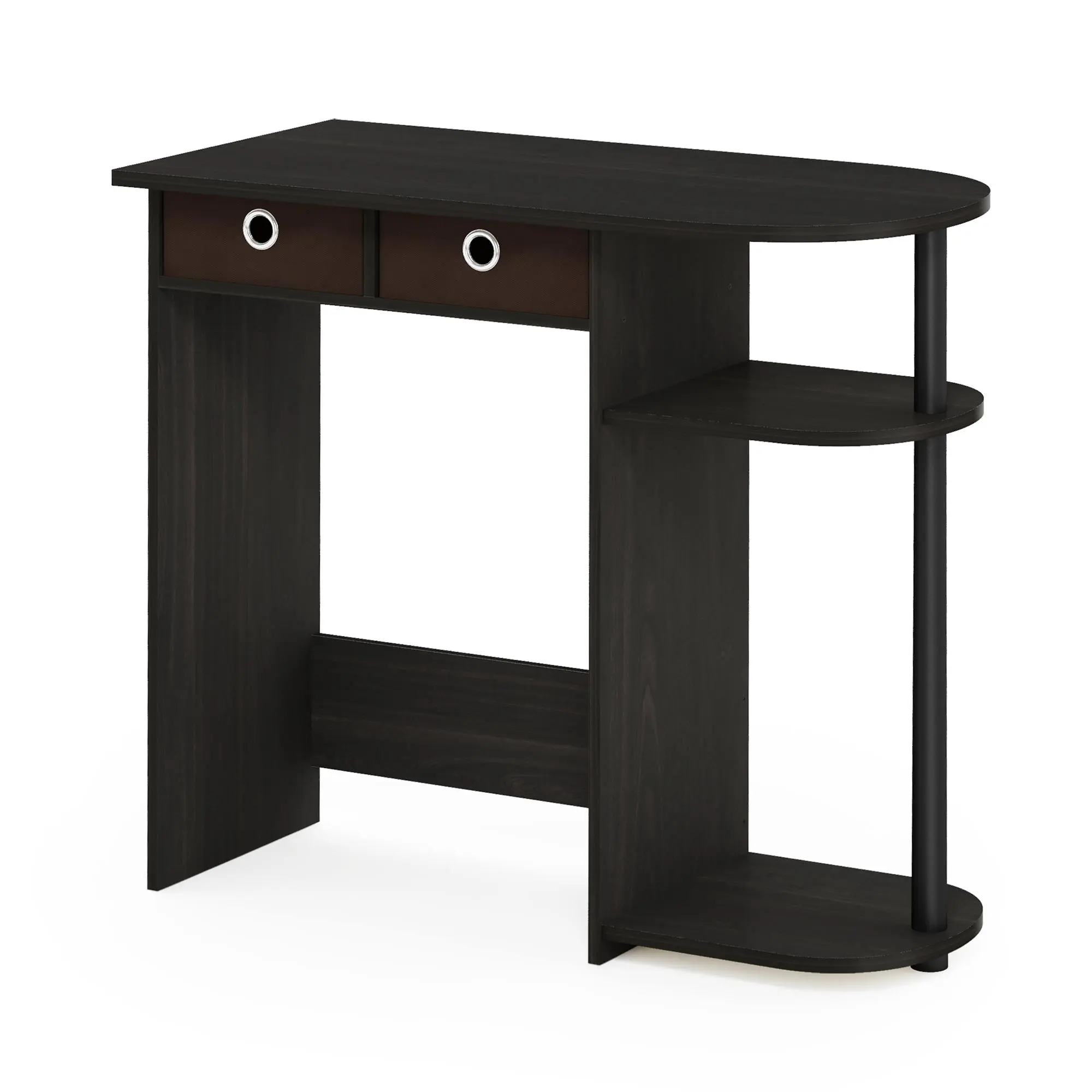When you want style and function in one piece, the GO GREEN Desk in Espresso stands out with a 31.5-inch desk, two side shelves and storage bins, and a practical build for a dorm, bedroom, or home office.