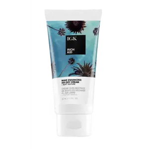 IGK RICH KID Coconut Oil Air-Dry Styler Travel | Hold + Texture + Shine | Vegan + Cruelty Free | 1.7 Oz