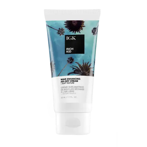 IGK RICH KID Coconut Oil Air-Dry Styler Travel | Hold + Texture + Shine | Vegan + Cruelty Free | 1.7 Oz