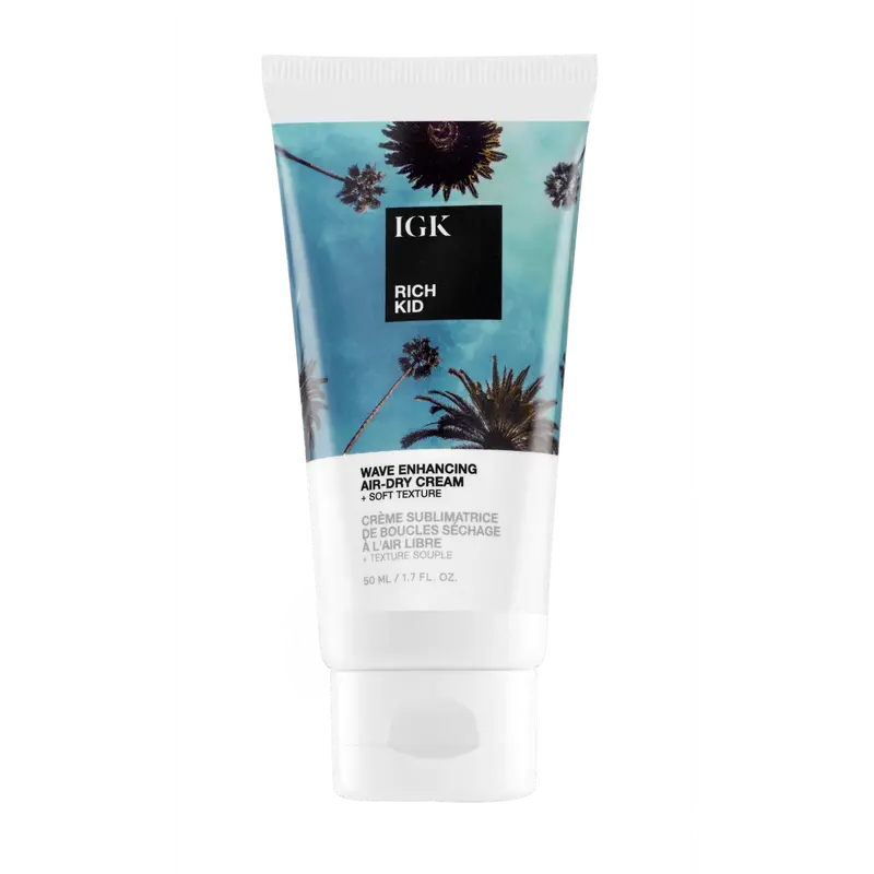 IGK RICH KID Coconut Oil Air-Dry Styler Travel | Hold + Texture + Shine | Vegan + Cruelty Free | 1.7 Oz