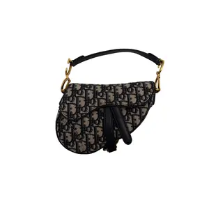 Pre-owned Dior canvas Shoulder Bags Trotter Saddle Shoulder Bag (JMG00028)