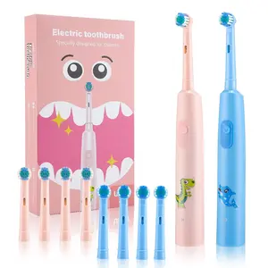 Electric Toothbrush Wonder with 25° Rotating Brush Head and 3D Vibration Cleaning, 3 Modes for Dental Care, 30-Day Long Battery Life and Type-C Fast Charging, IP67 Waterproof Design with Cartoon Patterns for Kids, Power Toothbrush