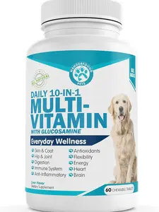 Wanderfound Pets 10-in-1 Dog Multivitamin Soft Chews | Daily Vitamins for Immune, Joint, Digestion, Skin & Coat Support