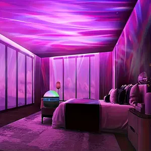 7 types of aurora lighting effects projection night lights, USB plug-in LED lights with remote control, suitable for bedrooms, game rooms, festivals, and birthday gifts