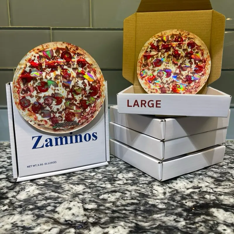 Zaminos Pizza Mylar Bag/Box 20 Bags 20 Boxes Zaminos Pizza Mylar Bag/Box 20 Bags 20 Boxes