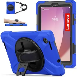 for  M8 Tablet Case 4th Gen TB301XU 2024 Release | Heavy Duty Rugged  Case with Rotatable Kickstand & Hand Strap  Strap for  Tab M8 8 Inch TB-300FU 2023| Blue