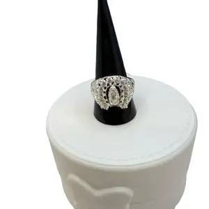 925 sterling silver 10 ring  elegant high quality Mexican silver cubic zirconia stones (( anillo  de plata Mexicana Alta calidad talla # 10 brilla bonito es elegante piedras finas de zirconia