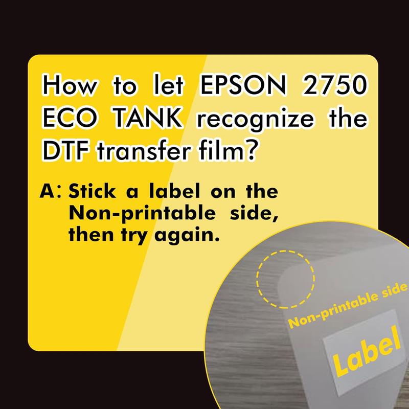 DTF Transfer Film - 30 Sheets A4 DTF Film for Sumblimation or DTF Inkjet Printer, Double Sided Matte Direct to Film Transfer Paper for T Shirts and All Fabrics