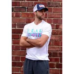 Bear KompleX Men's T-Shirt-White Miami Vice