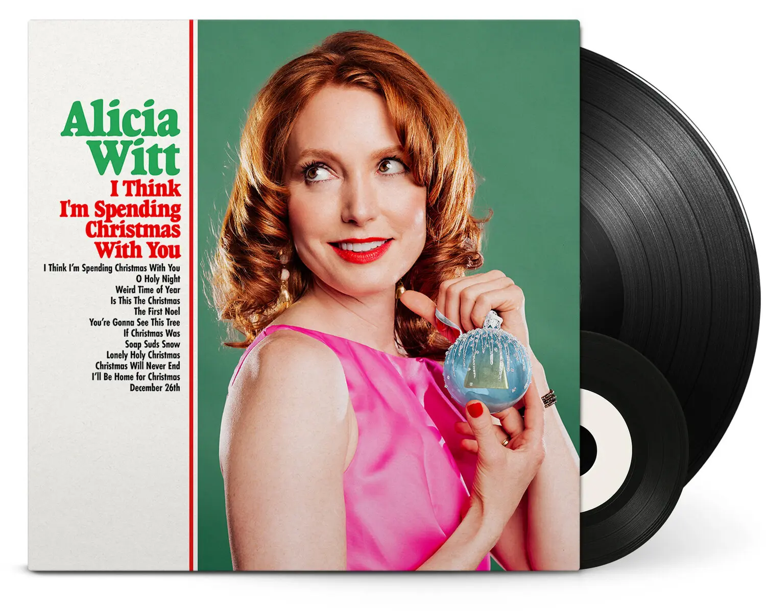 Alicia Witt - I Think I'm Spending Christmas With You Vocal LP Vinyl Record, Ltd Ed, Autographed, With Bonus 7" Record & Bonus Track